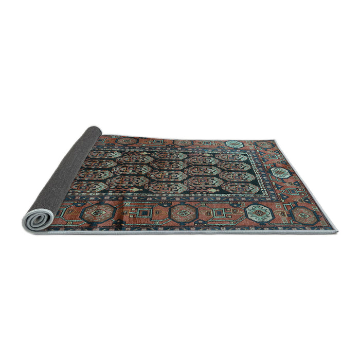 Sideview of Persian Light Blue Traditional Rug, tr556lblu