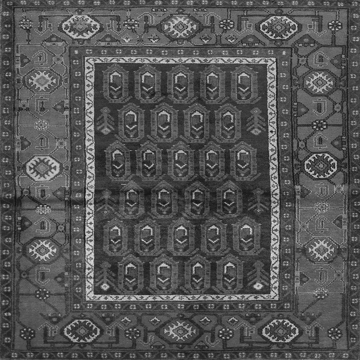 Serging Thickness of Persian Gray Traditional Rug, tr557gry