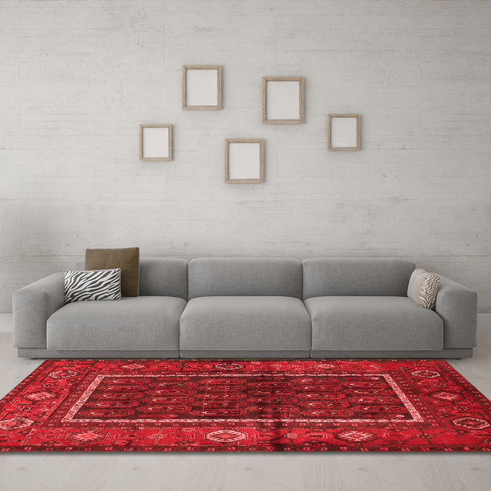 Traditional Red Washable Rugs