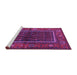 Sideview of Machine Washable Persian Purple Traditional Area Rugs, wshtr557pur