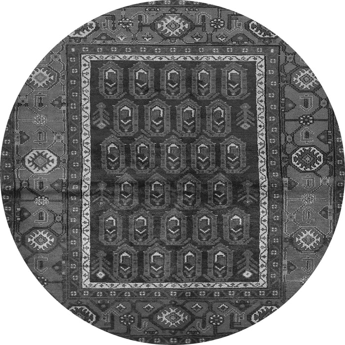 Machine Washable Persian Gray Traditional Rug, wshtr557gry