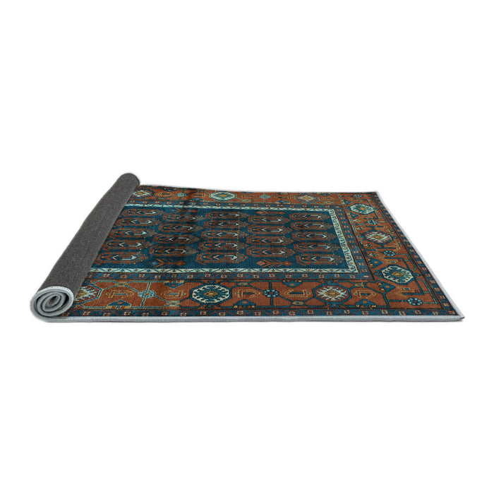 Sideview of Persian Light Blue Traditional Rug, tr557lblu
