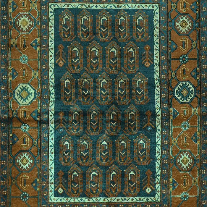 Machine Washable Persian Turquoise Traditional Area Rugs, wshtr557turq