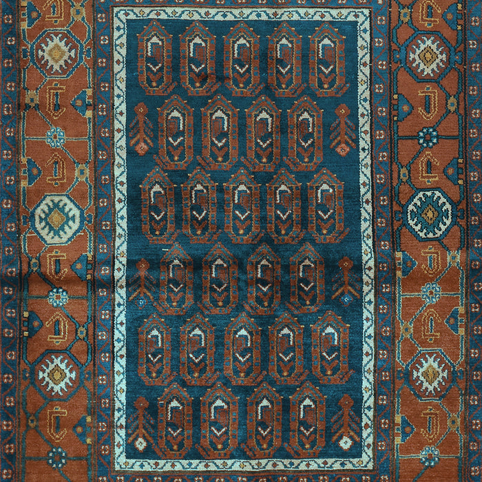 Machine Washable Persian Light Blue Traditional Rug, wshtr557lblu