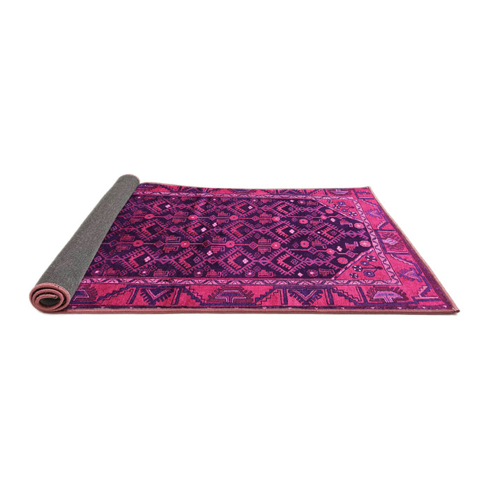 Sideview of Persian Pink Traditional Rug, tr558pnk