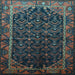 Square Persian Light Blue Traditional Rug, tr558lblu