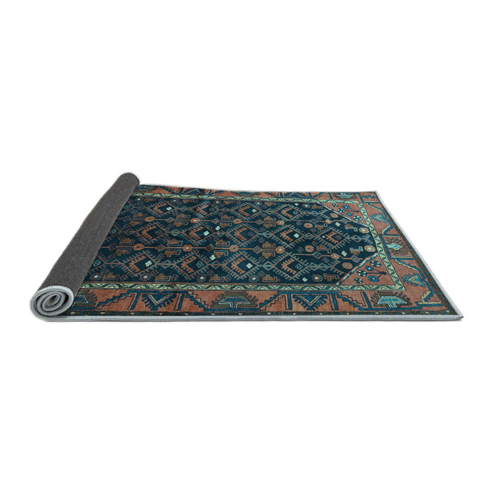 Sideview of Persian Light Blue Traditional Rug, tr558lblu