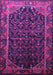 Machine Washable Persian Purple Traditional Area Rugs, wshtr558pur