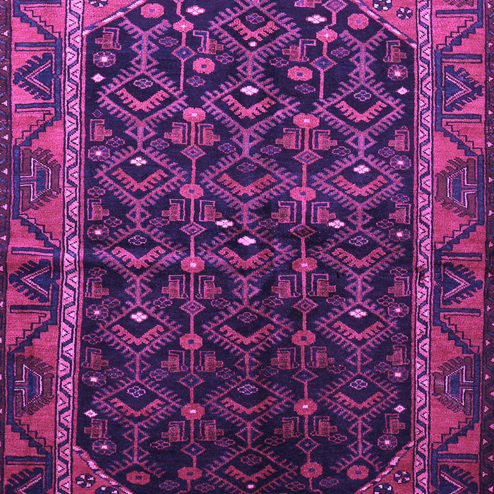 Machine Washable Persian Purple Traditional Area Rugs, wshtr558pur