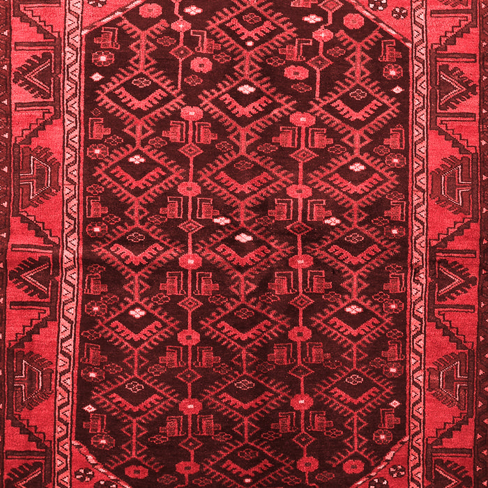Machine Washable Persian Red Traditional Rug, wshtr558red