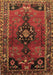 Machine Washable Persian Brown Traditional Rug, wshtr559brn