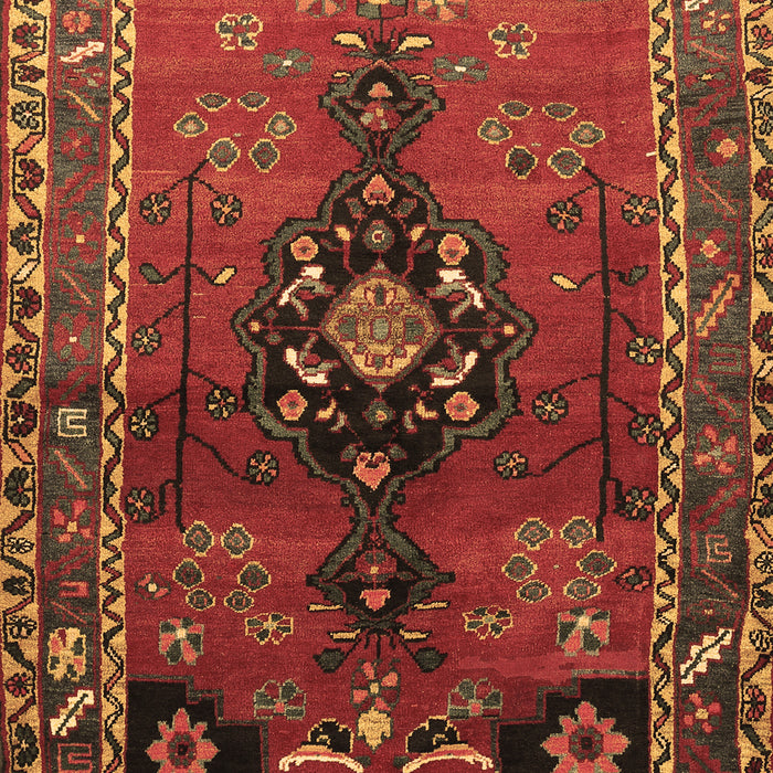 Machine Washable Persian Brown Traditional Rug, wshtr559brn