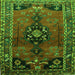 Serging Thickness of Persian Green Traditional Rug, tr559grn