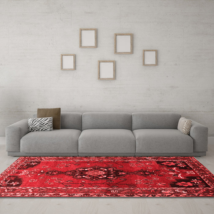 Traditional Red Washable Rugs