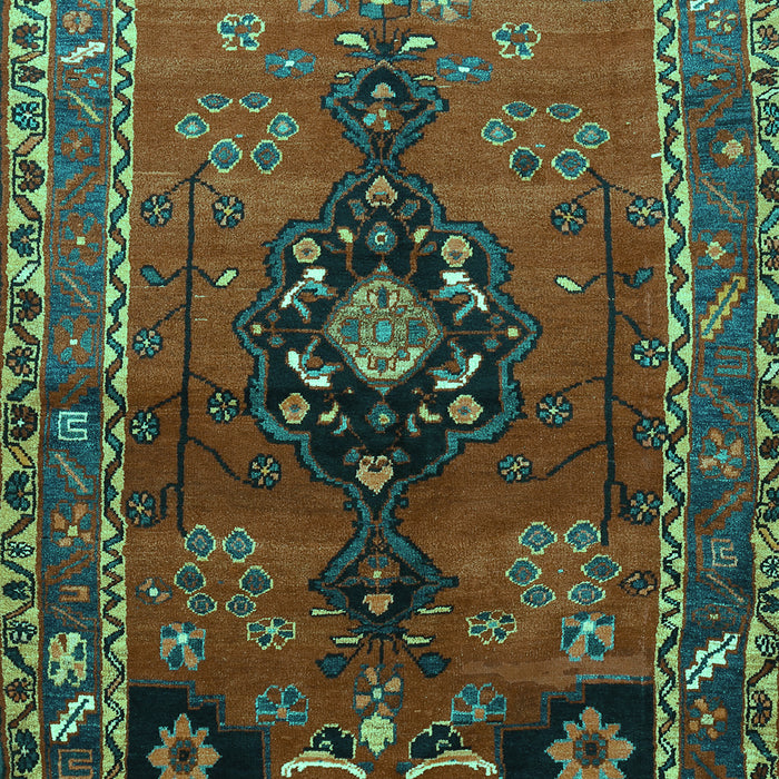 Machine Washable Persian Turquoise Traditional Area Rugs, wshtr559turq