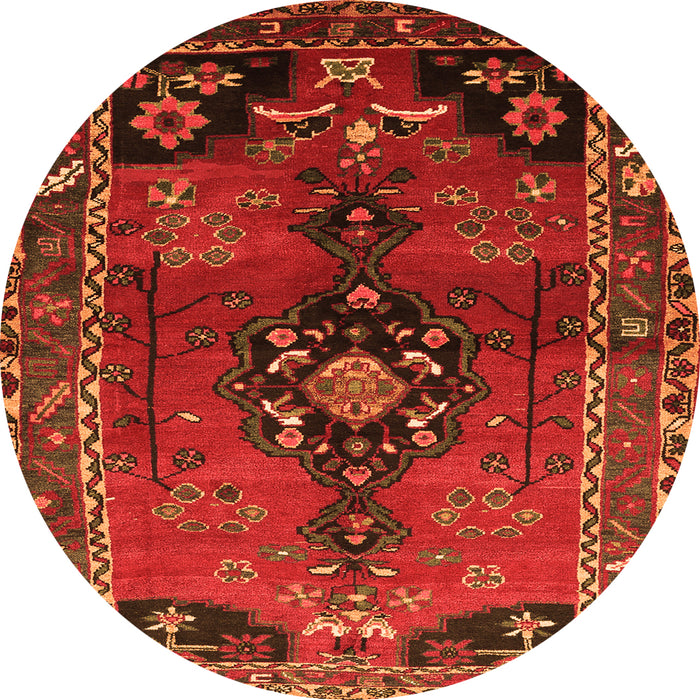 Machine Washable Persian Orange Traditional Area Rugs, wshtr559org