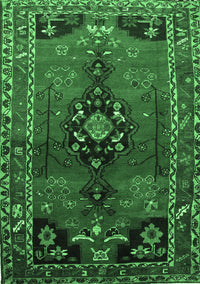 Persian Emerald Green Traditional Rug, tr559emgrn