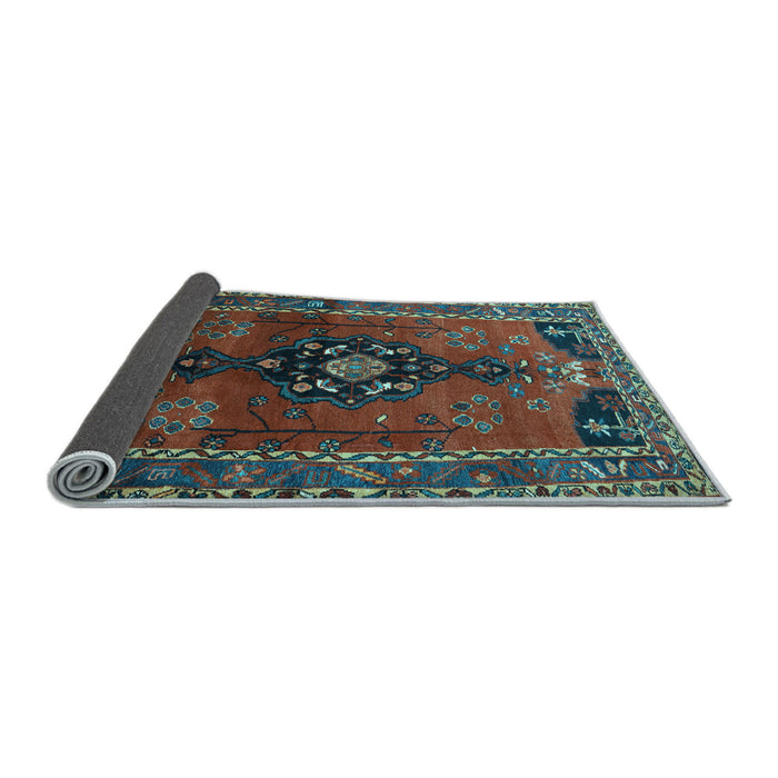 Sideview of Persian Light Blue Traditional Rug, tr559lblu