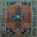 Square Persian Light Blue Traditional Rug, tr559lblu