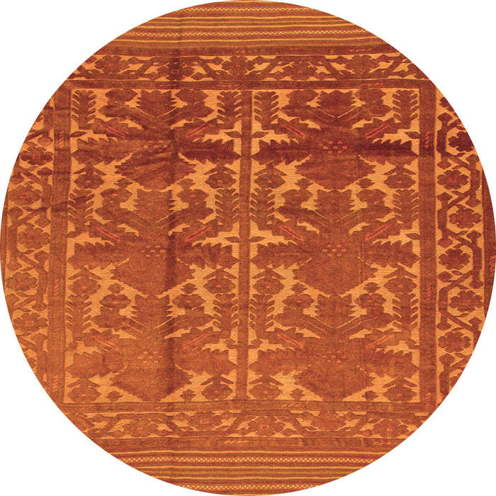 Machine Washable Southwestern Orange Country Area Rugs, wshtr55org