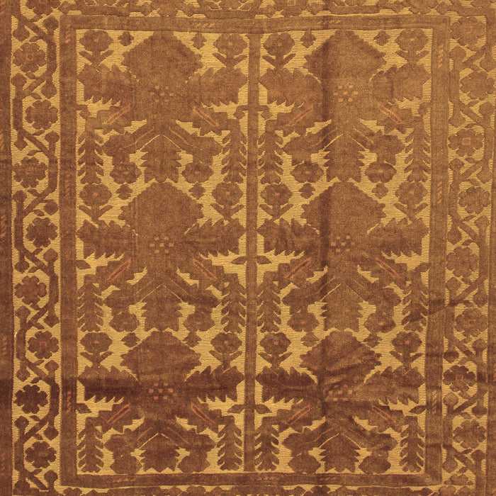 Machine Washable Southwestern Brown Country Rug, wshtr55brn