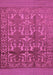 Machine Washable Southwestern Purple Country Area Rugs, wshtr55pur