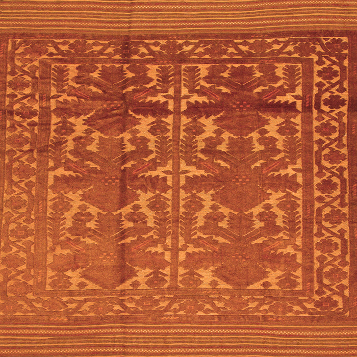 Serging Thickness of Southwestern Orange Country Rug, tr55org