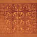 Serging Thickness of Southwestern Orange Country Rug, tr55org