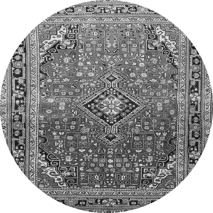 Machine Washable Persian Gray Traditional Rug, wshtr560gry