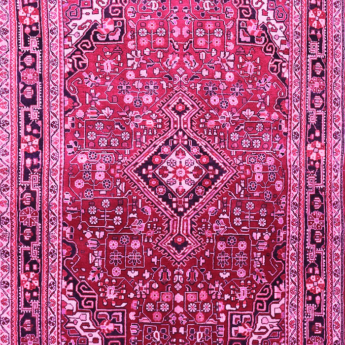 Machine Washable Persian Pink Traditional Rug, wshtr560pnk