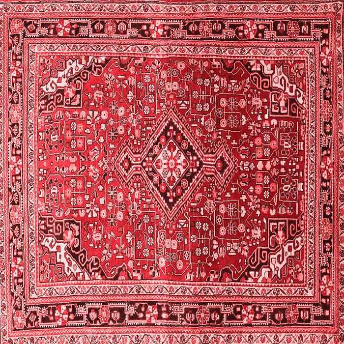 Machine Washable Persian Red Traditional Rug, wshtr560red