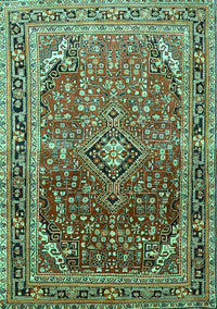 Persian Turquoise Traditional Rug, tr560turq