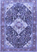 Medallion Blue Traditional Rug, tr561blu