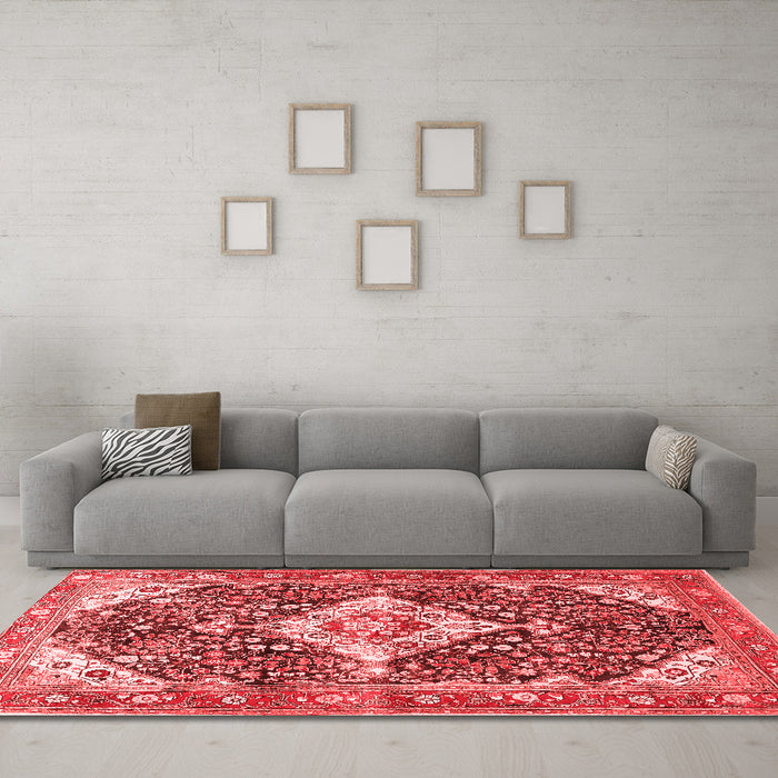 Traditional Red Washable Rugs