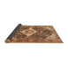 Sideview of Medallion Brown Traditional Rug, tr561brn