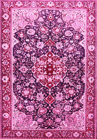 Medallion Pink Traditional Rug, tr562pnk