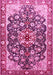 Medallion Pink Traditional Rug, tr562pnk