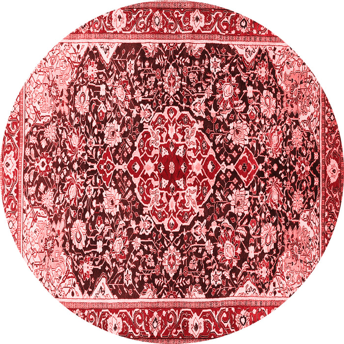 Medallion Red Traditional Rug, tr562red