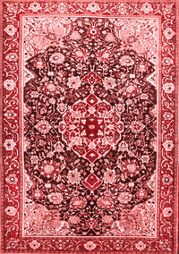 Medallion Red Traditional Rug, tr562red