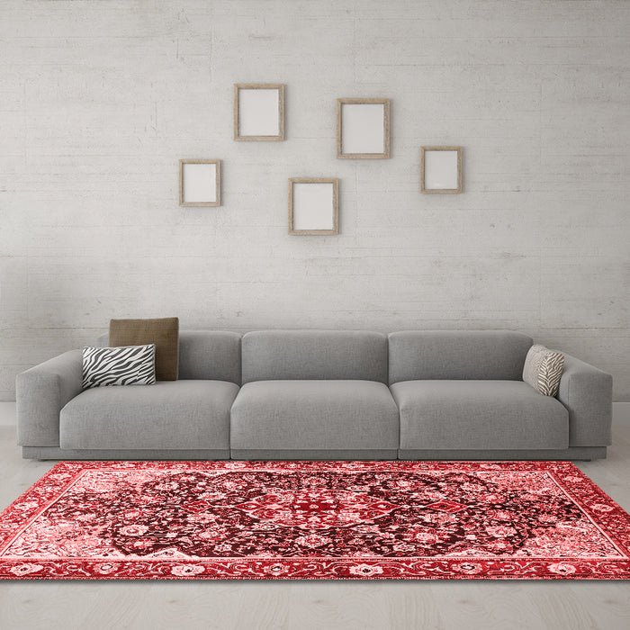 Traditional Red Washable Rugs