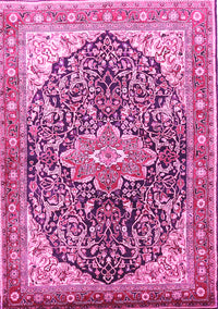 Medallion Pink Traditional Rug, tr563pnk