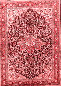 Medallion Red Traditional Rug, tr563red