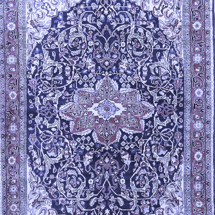 Medallion Blue Traditional Rug, tr563blu