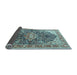 Sideview of Medallion Light Blue Traditional Rug, tr563lblu