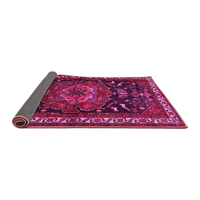 Sideview of Persian Pink Traditional Rug, tr564pnk