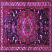 Square Persian Purple Traditional Rug, tr564pur