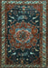 Machine Washable Persian Light Blue Traditional Rug, wshtr564lblu