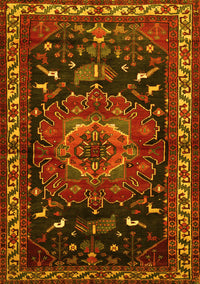 Persian Yellow Traditional Rug, tr564yw