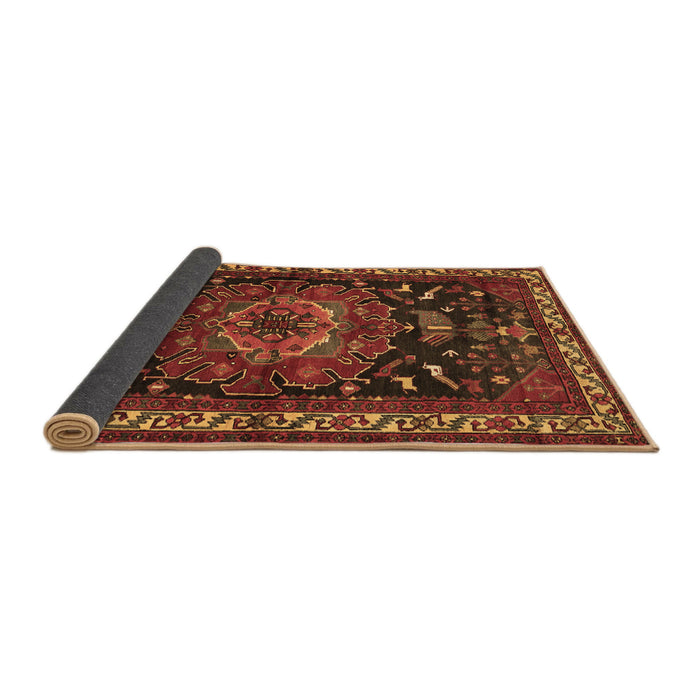 Sideview of Persian Brown Traditional Rug, tr564brn