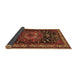 Sideview of Persian Brown Traditional Rug, tr564brn